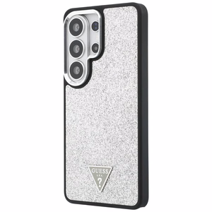 Guess чехол Fixed Glitter Triangle MagSafe для Samsung Galaxy S26 Ultra серебристый