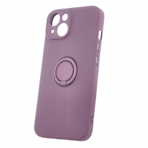 Dėklas telefonui su piršto laikikliu iPhone 15 Pro 6,1" šviesiai violetinės spalvos