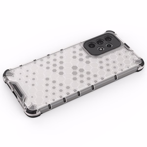 Honeycomb dėklas šarvuotas dėklas su geliniu rėmeliu Samsung Galaxy A73 permatomas
