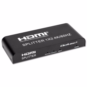 Qoltec 51797 Aktyvus HDMI Skirstytuvas 2x HDMI 4K 6Gb/s 60Hz
