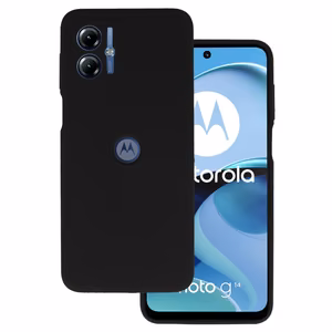 Силиконовый чехол Silicone Lite для Motorola Moto G14 чёрный