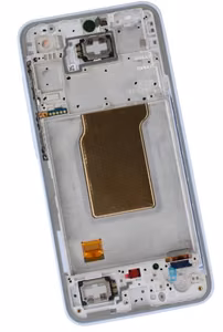 LCD ekranas Samsung A356 A35 5G su jutikliniu ekranu ir rėmeliu ledo mėlynos spalvos originalus (surinktas serviso paketas)