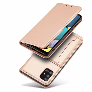 Magnet Card Case чехол для Samsung Galaxy A13 5G кошелёк-чехол с держателем для карт розовый
