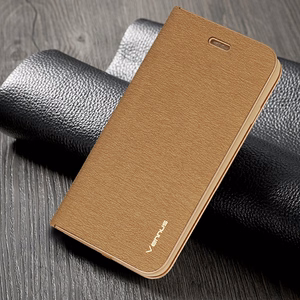 Vennus knygos tipo dėklas su rėmeliu Samsung Galaxy S20 Ultra auksinis