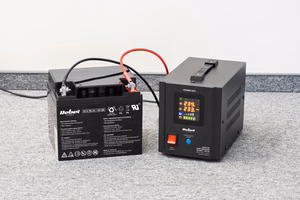 Rebel POWER-500 emergency power supply, pure sine wave inverter with charging, 12 V / 230 V, 500 VA / 300 W