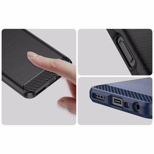 Carbon Case dėklas Realme 10 5G / Realme 9i 5G lankstus silikoninis anglies dangtelis juodas
