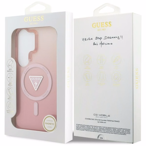 Guess чехол IML Gradient Triangle MagSafe для Samsung Galaxy S26 Ultra розовый