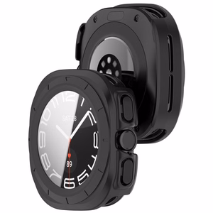 Tech-Protect Defense 2-Pack dėklas, skirtas Samsung Galaxy Watch Ultra 47mm – skaidrus ir matinis juodas