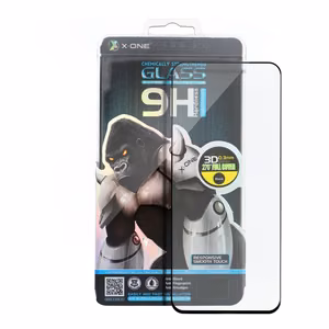 Grūdintas Stiklas X-ONE 3D - Samsung Galaxy NOTE 20 ULTRA (kraštų klijavimas + skylė) juodas