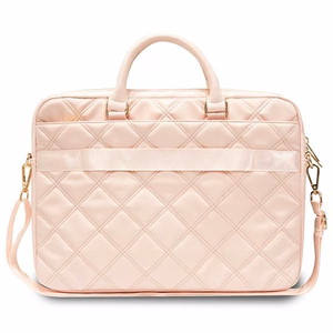 Guess Quilted 4G krepšys 16" nešiojamam kompiuteriui - rožinis