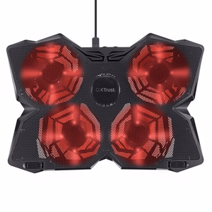 Trust GXT 278 nešiojamo kompiuterio aušinimo kilimėlis 43.9 cm (17.3") juodas