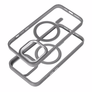 Чехол для Samsung S26 ULTRA Color Edge Mag Cover совместимый с MagSafe титаново-серый