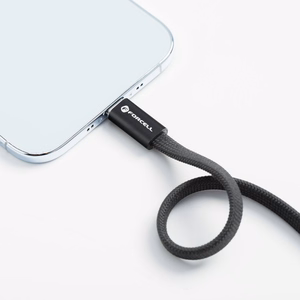 Кабель USB-C — USB-C Forcell F-Energy QC4.0 PD 5A 100W Cafule Flat 1,2 м CCFN23 чёрный