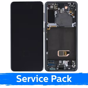 LCD ekranas, suderinamas su Samsung G991 S21 su rėmu / Phantom Gray / (Service Pack)