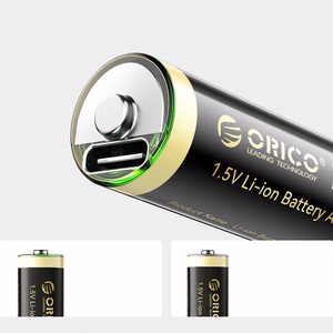 Orico Ener-G EG5C AA ličio baterijos 1.5V 2100mWh įkraunamos per USB-C 4 vnt.