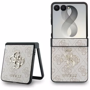 Rausvas „Guess Big 4G Logo“ dėklas, skirtas „Samsung Galaxy Z Flip8“