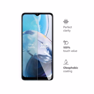 Закалённое стекло для Motorola E22 Blue Star