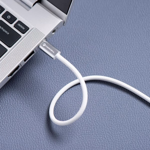 Кабель USB-C — USB-C Forcell F-Energy QC4.0 PD 3A 60W Cafule Flat 1,2 м CCFN23 белый