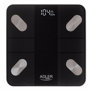 Elektroninės vonios kambario svarstyklės „Adler AD 8186“ Juoda