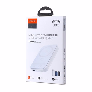 Внешний аккумулятор Joyroom (JR-W020) 10000mAh с беспроводной зарядкой (MagSafe 15W) чёрный