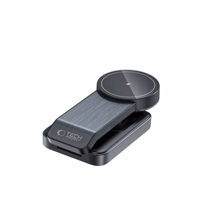 Tech-Protect QI15W-A28 MagSafe 3 в 1 индуктивное зарядное устройство с подставкой для смартфона Apple Watch AirPods - чёрный