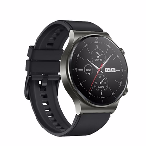 Силиконовый ремешок для Huawei Watch GT 2 / 3 / 4 / 2 Pro / 3 Pro / 4 Pro / GT 2e - черный
