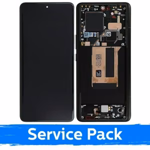 LCD ekranas skirtas Xiaomi 13 Ultra su rėmeliu / juodas / (Service Pack)
