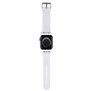 Karl Lagerfeld 3D резиновый ремешок Karl Head Apple Watch 42/44/45/49mm - белый
