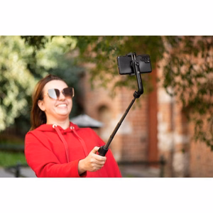 Asmenukių lazda + trikojis Forcell F-GRIP (S70M) (Bluetooth) juoda
