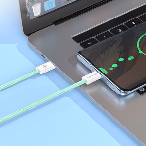 Blavec Kabelis Candy pintas - Type C į Lightning - PD 20W 2,4A 3 metrai Apple CarPlay (CCA-CL24GN30) žalias