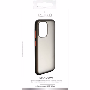 Puro Shadow Cover dėklas, skirtas Samsung Galaxy S20 Ultra, juodas