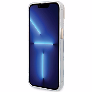 Guess metalinis kontūras Magnetinis dėklas iPhone 15 Plus / 14 Plus - auksinis