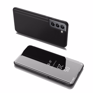 Clear View Case atverčiamas dėklas Samsung Galaxy S22 + (S22 Plus) juodas