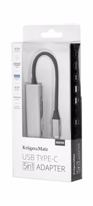 Адаптер-хаб USB-C на HDMI/USB 3.0/SD/MicroSD/USB-C порт