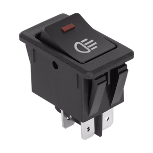 12 V light switch with red LED