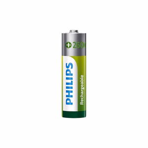 PHILIPS įkraunamų AA NiMH 2600mAh baterijų rinkinys, 2 vnt.
