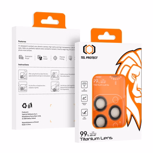 Tempered glass Tel Protect Titanium Lens 99% AR on camera for Iphone 15 Pro/15 Pro Max titanium (lens 3 pcs)