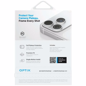 Uniq Optix Aeroshield kameros modulio apsauga, skirta iPhone 17 Pro Max