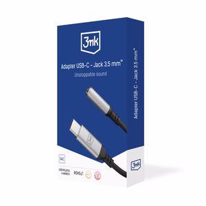 Аудиоадаптер 3mk USB-C — 3,5 мм