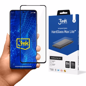 Закаленное стекло 3mk HardGlass Max Lite с черной рамкой для Xiaomi Redmi Note 13 Pro+