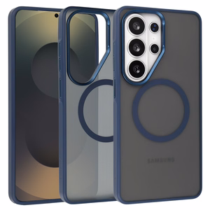 Liavec Soft Case Metal Frame чехол Samsung Galaxy S26 Ultra темно-синий