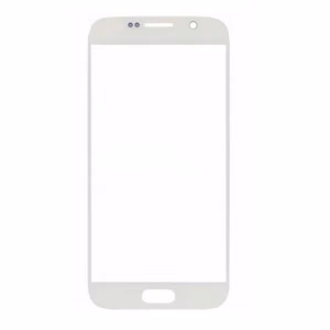 Outer Screen Glass Compatible With Samsung G920 S6 White HQ