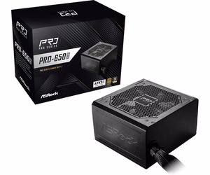 ASRock PRO-650G 650W 80 PLUS Gold maitinimo blokas