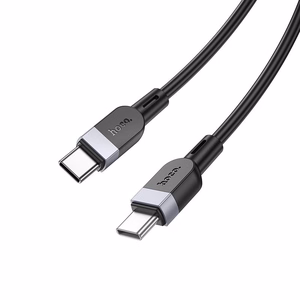 Силиконовый кабель USB-C — USB-C Hoco 3A 60W 3 м X109 чёрный