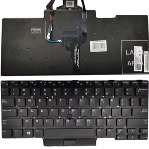 Klaviatūra DELL Latitude: E5450, E5470, E5480 su apšvietimu ir „trackpoint“
