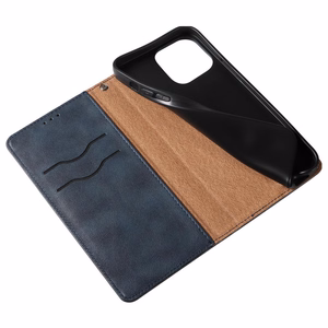 Magnet Strap Case чехол для Samsung Galaxy S23 Ultra флип-кошелёк мини-ремешок подставка синий
