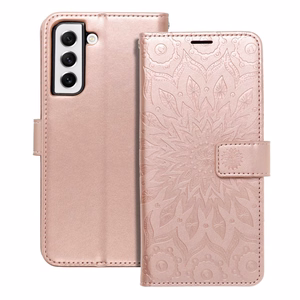 Flip case for Samsung S21 FE Mezzo Book mandala rose gold