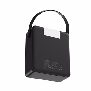 Wozinsky W8-B 100000mAh 30W Powerbank 2xUSB-A and 2xUSB-C with Flashlight - Black