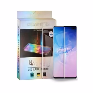 LCD apsauginis stikliukas M1 5D UV Glue Samsung G973 S10 lenktas skaidrus