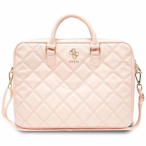 Guess Quilted 4G krepšys 16" nešiojamam kompiuteriui - rožinis